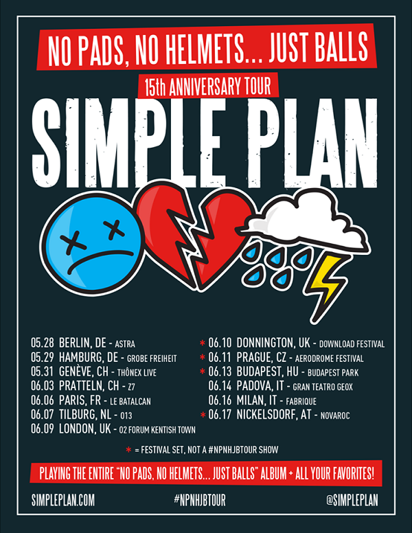 simple plan european tour